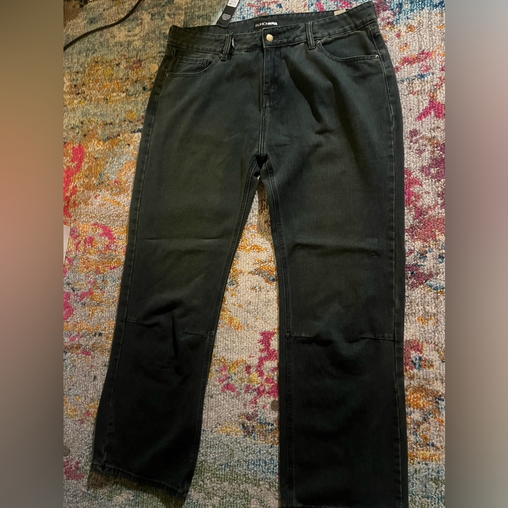 Black wide leg pants